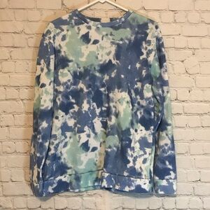 Blue Tie-Dye Sweatshirt